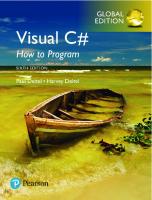 Visual C# How to Program (Deitel Series) [6 ed.]
 9780134601540, 0134601548