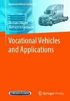 Vocational Vehicles and Applications (Commercial Vehicle Technology)
 366260843X, 9783662608432