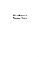 Voices from the Warsaw Ghetto: Writing Our History
 9780300245356
