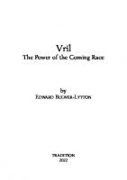Vril: THe Power of the Coming Race