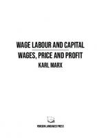 Wage Labour, and Capital & Value, Price and Profit
 9782491182175