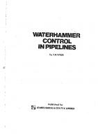 Waterhammer Control in Pipelines