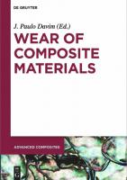 Wear of Composite Materials [9]
 9783110352894