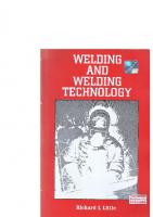 Welding and Welding Technology [1 ed.]
 0070994099, 9780070994096