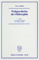 Weltgeschichte der Philosophie [1 ed.]
 9783428520596, 9783428120598