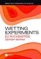 Wetting: theory and experiments
 9781138393301, 1138393304, 9781138393332, 1138393339, 9780429401824
