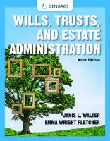 Wills, Trusts, and Estate Administration (MindTap Course List) [9 ed.]
 0357452194, 9780357452196