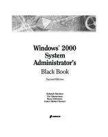 Windows 2000 System Administrator's Black Book
 9781932111231