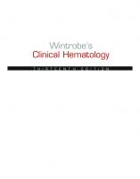 Wintrobe's Clinical Hematology [13 ed.]
 9781451172683, 2013023525