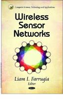 Wireless Sensor Networks [1 ed.]
 9781617283284, 9781617281259