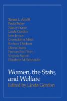 Women, the State, and Welfare [1 ed.]
 9780299126636, 9780299126643