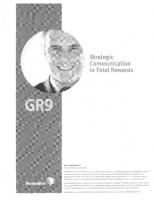 World at Work - GR9 - Strategic Communication in Total Rewards (v3.06.3) [v3.06.3 ed.]