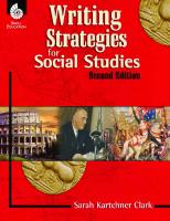 Writing Strategies for Social Studies [2 ed.]
 9781425895396, 9781425811617