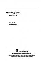 Writing Well [9 ed.]
 0321012062