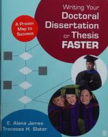 Writing Your Doctoral Dissertation or Thesis Faster: A Proven Map to Success
 9781452274157
