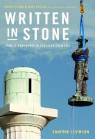 Written in Stone: Public Monuments in Changing Societies [Twentieth anniversary edition.]
 9781478004349, 1478004347
