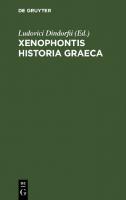 Xenophontis Historia Graeca [Editio stereotypa, Reprint 2022]
 9783112626061
