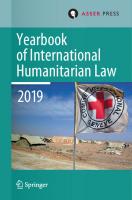Yearbook of International Humanitarian Law, Volume 22 (2019) [1st ed.]
 9789462653986, 9789462653993