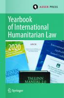 Yearbook of International Humanitarian Law, Volume 23 (2020) (Yearbook of International Humanitarian Law, 23)
 9462654905, 9789462654907