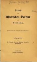 Zeitschrift des Historischen Vereins für Niedersachsen [1882]