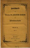 Zeitschrift des Vereins für lübeckische Geschichte und Altertumskunde [3]