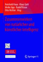 Zusammenwirken von natürlicher und künstlicher Intelligenz (German Edition)
 3658308818, 9783658308810