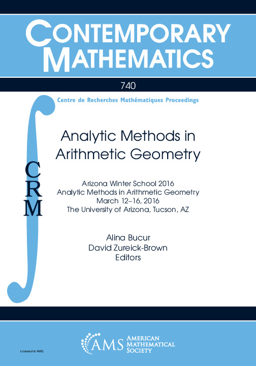 Analytic methods in arithmetic geometry - DOKUMEN.PUB