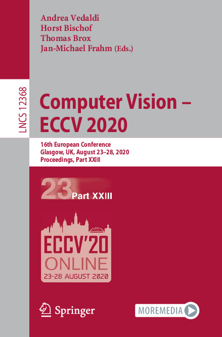 Computer Vision – ECCV 2020: 16th European Conference, Glasgow, UK 