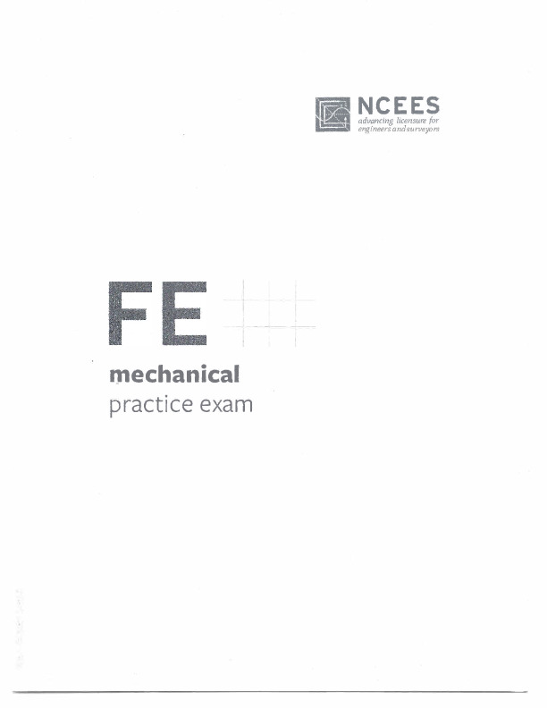 FE Mechanical Practice Exam - DOKUMEN.PUB