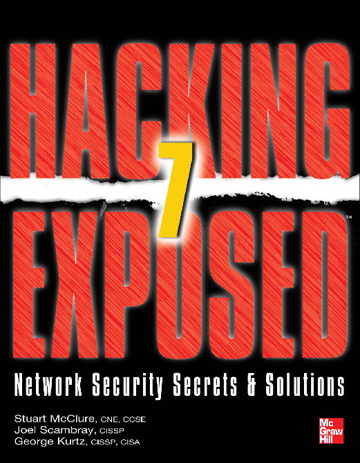Hacking Exposed 7, 7th Edition [7th edition] 9780071780292, 0071780297,  9780071780285, 0071780289 