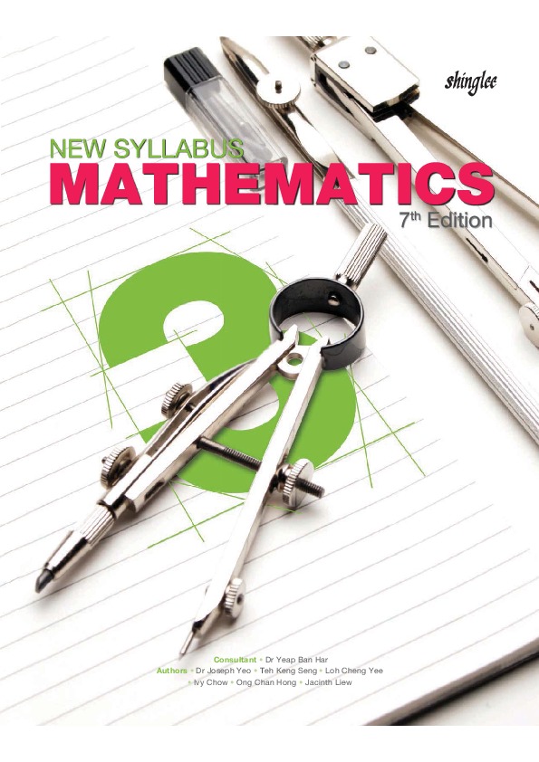 New Syllabus Mathematics Textbook 3 7th Edition 7 Nbsp Ed 9789812379320 Dokumen Pub