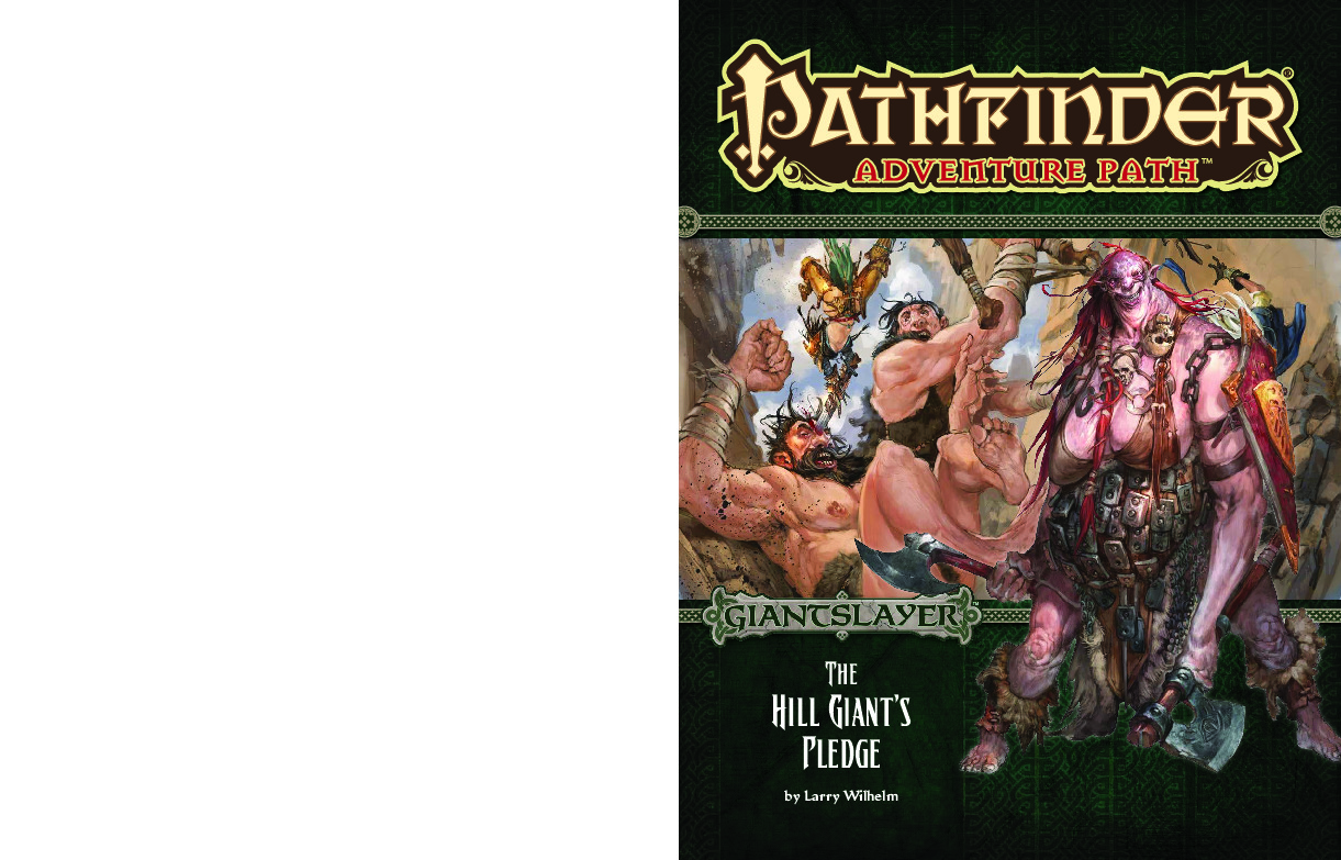 Pathfinder Adventure Path #92 The Hill Giants Pledge (Giantslayer 2 of 6) 9781601257260
