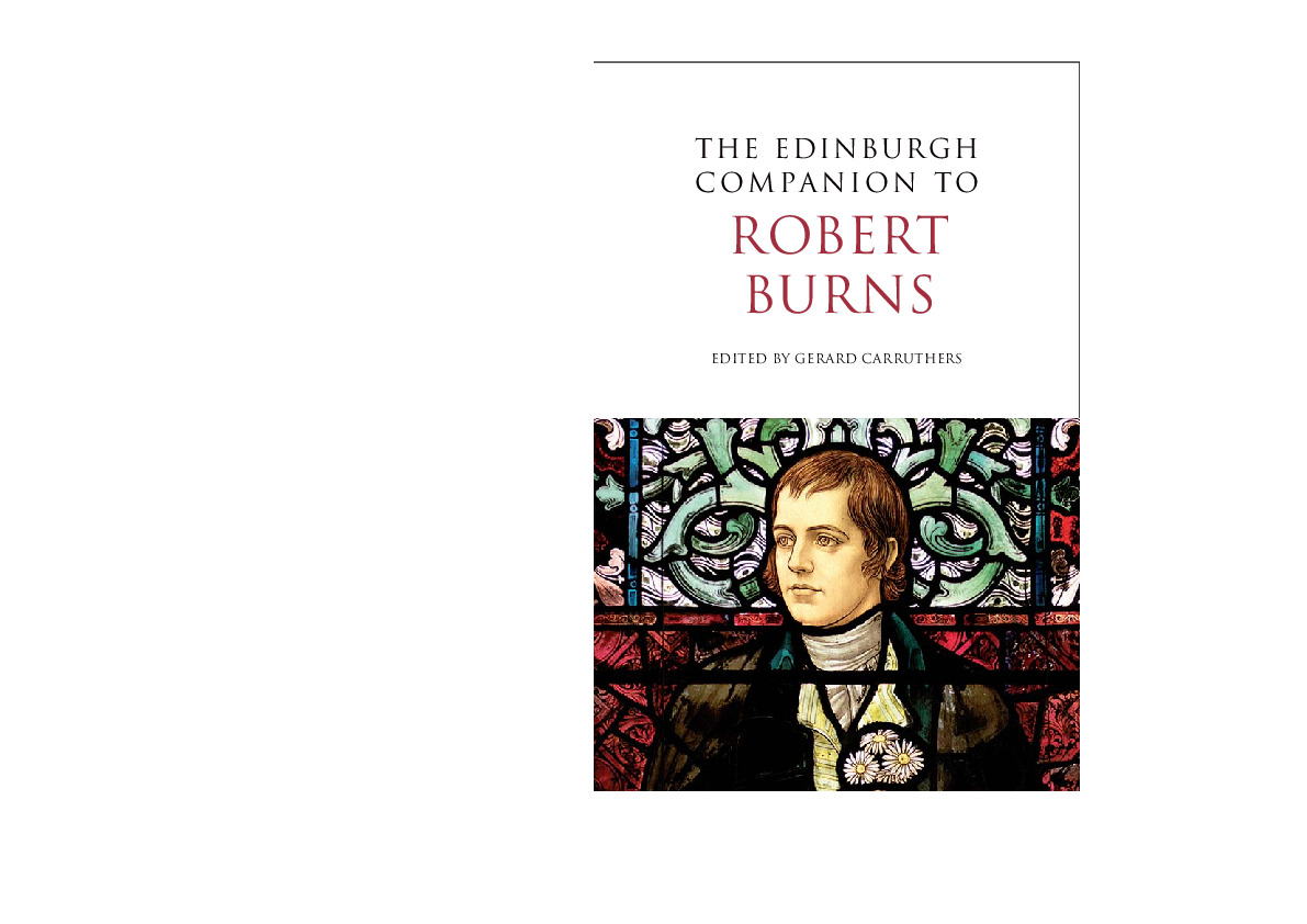The Edinburgh Companion to Robert Burns 9780748636495, 9780748636488 picture